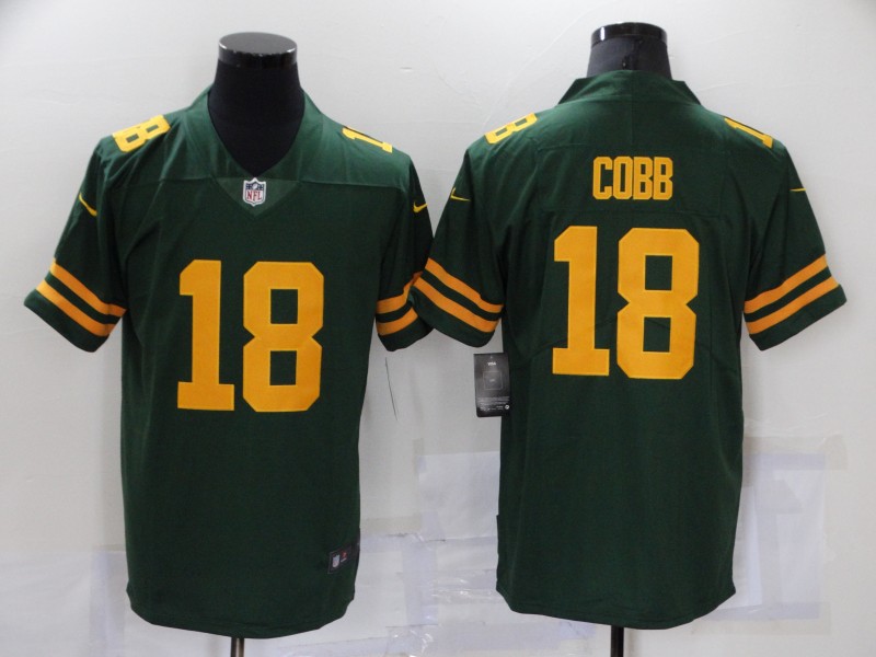 Men Green Bay Packers 18 Cobb Green New Vapor Untouchable Limited Player 2021 Nike NFL Jersey